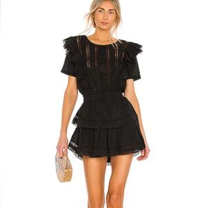 Loveshackfancy Natasha Dress in Black